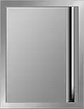 VEVOR BBQ Access Door 17W x 24H Inch, Vertical Single BBQ Door Stainless Steel with Recessed Handle, Outdoor Kitchen Doors for BBQ Island, Grill Station, Outside Cabinet, Silver