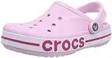 Crocs Unisex-Adult Bayaband Clogs, Ballerina Pink/Candy Pink, 8 Men/10 Women