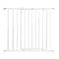 Summer Infant Everywhere Extra Tall Walk-Thru Safety Baby Gate, Fits Openings 28.75-39.75” Wide, White Metal, For Doorways and Stairways, 36” Tall