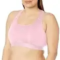 adidas Women's Plus Size Training Medium Support Racer Back Good Level Bra Padded w/ Removable Pads
