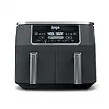 Ninja Foodi 6-in-1 8-qt. (7.6L) 2-Basket Air Fryer DualZone Technology, Match Cook & Smart Finish to Roast, Broil, Dehydrate & More for Quick, Easy Meals, Slate Grey (DZ201C) Canadian Version