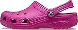 Crocs Classic Clog, Zoccoli Unisex-Adulto, Resistenti All'acqua e ad Asciugatura Rapida, Divertimento Fucsia, Taglia 37-38 EU