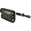 Vortex Optics Crossfire HD 1400 Laser Rangefinder & Optics CF2-31001 Crossfire II Second Focal Plane, 1-inch Tube Riflescope - V-Plex Reticle, Black, 2-7" x 32"