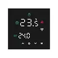 MincoHome Smart Thermostat Touch Screen WiFi Enabled Programmable Temperature Control For Electric Heating/Gas Boiler Save Energy (Black Gas Boiler)