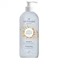 ATTITUDE Extra Gentle and Volumizing Shampoo for Sensitive Skin Enriched with Oat, EWG Verified, Hypoallergenic, Vegan and Cruelty-free, Unscented, 32 Fl Oz