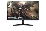 LG - Monitor Gaming UtraGear 24 pulgadas, Panel IPS, 144 Hz, 1 ms, 1000:1, 300nit, sRGB 99%, HDMI, DisplayPort, Tecnología AMD FreeSync Premium, 24GN600-B, Monitor LG, para Ordenador, Color Negro