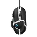 Logitech G Mouse Da Gioco Cablato Ad Alte Prestazioni Logitech G502 Hero Special Edition, Sensore Hero 25K, 25600 Dpi, Rgb, 11 Pulsanti Programmabili, Bianco E Nero, ‎7.5 x 4 x 13.2 cm; 121 grammi