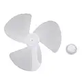 iiniim Aspas del ventilador Aspas de 3 Hojas Plásticas de Ventilador Con/Sin Tuerca para Ventilador de Techo Ventilador de Pie Mesa Repuestos Ventilador Blanco 2pc 16 inch