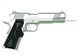 Crimson Trace LG-401G Lasergrips with Green Laser, Heavy Duty Construction and Instinctive Activation for 1911 Full Size Pistols, Defensive Shooting and Competition