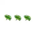 Dzrige Walking Animal Balloons Green Frog Balloon Air Walkers,Kids Party Theme Birthday Party Supplies Birthday Decorations (3Pcs)