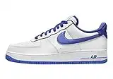 Nike Men's Air Force 1 '07 White/Medium Blue (DH7561 104), White/Medium Blue, 12