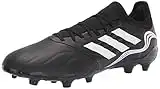 adidas Unisex Copa Sense.3 Firm Ground Soccer Shoe, Core Black/White/Vivid Red, 10 US Men