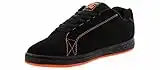 DC Men's Gaveler Low Shoe Skate, Black/Orange, 11