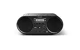 Sony ZS-PS55B Stereo Portatile con Lettore CD, FM/DAB, Porta USB per Registrazione, Nero