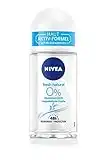 NIVEA Deodorante roll-on naturale fresco (50 ml), deodorante senza alluminio (ACH) con estratti di mare e formula rinfrescante, deodorante con protezione 48 ore e cura delicata