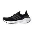 adidas Men's Ultraboost 22 Running Shoe, Black/Black/White, 11