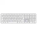 Apple Magic Keyboard con Touch ID e tastierino numerico: Bluetooth, ricaricabile. Compatibile con i computer Mac con chip Italiano, tasti bianchi