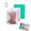 HVDHYY 30Stück Plastiktüte Kleidung Tasche Reisetasche Wasserdichte Beutel Reise Transparent Gefrostetem Kunststoff mit Zip für Reisen Kleidersack Schuhe Unterwäsche Kosmetik 3 Größenmischen