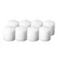 Candlenscent 10 Hour White Votive Candles Unscented (Pack of 8)