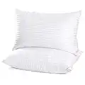 EIUE Hotel Collection Bed Pillows for Sleeping 2 Pack Queen Size，Pillows for Side and Back Sleepers,Super Soft Down Alternative Microfiber Filled Pillows,20 x 30 Inches