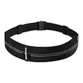 MOCOCITO Sac Banane Running Homme & Femme | Ceinture Running | Portable Sac Banane | Ceinture de Course | Sac Banane Étanche- Fitness Belt Bag pour Tous Les Telephones (Noir)