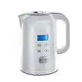 Russell Hobbs Wasserkocher mit Temperatureinstellung Digital [25°-100°C, u.a. für Babynahrung, Soll & Ist-Temperatur-LCD Anzeige] Precision Control (1,7l, 2200W, Warmhaltefunktion, Babymilch) 21150-70