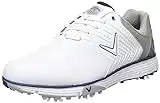 Callaway Chev Mulligan S 2019 Zapato de golf impermeable Hombre, Blanco/Azul Marino, 44.5 EU