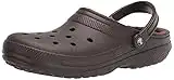 Crocs Unisex Classic Lined Clogs, Espresso/Walnut, 45/46 EU