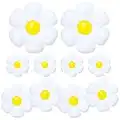 LUTER 10 Pcs Daisy Balloons, Multi-size White Flower Balloon, Fresh Style Aluminum Film Balloons for Photo Prop Birthday Party Wedding Garland Arch(43x38inch, 28x28inch, 19.7x16inch)