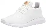 adidas Originals Women's Swift Run Shoes, White/White/Copper Metallic, 7.5
