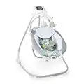 Ingenuity SimpleComfort Lightweight Multi-Direction Compact Baby Swing, 6 Speeds, Nature Sounds & Vibrations - Everston