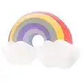 TUAHOUS Rainbow Pillow,Candy Color Home Plush Stuffed Pillow, Decorative Creative Cushion Cloud Rainbow Pillow for Girls -20inch