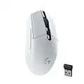 Logitech G305 LIGHTSPEED Wireless Gaming Mouse, Hero 12K Sensor, 12,000 DPI, Lightweight, 6 Programmable Buttons, 250h Battery Life, On-Board Memory, PC/Mac - White