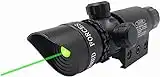 StrongTools Waterproof Green Dot Laser Sight Adjustable Sight for Rifles & Shotguns with Mounts and Cable Press Switch