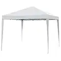 Impact Canopies 10' X 10' Canopy Tent Gazebo with Dressed Legs, White