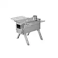 Winnerwell Nomad Kleines Zelt Herd | Tragbare Tiny Holzofen für Zelte, Überdachungen und Camping | 450 Cubic Inch Firebox | Präzision Stainless Steel Construction | Inklusive Schornsteinrohr