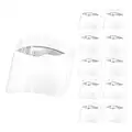 FUSIYU 10Pcs Pantalla Protección Facial Protector Facial Antivaho, Visera de Protección Facial, Reutilizable, Ligera, Blanco- para Hombres y Mujeres, Enviar desde Europa