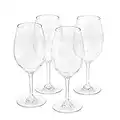 Amazon Basics Tritan Plastic Wine Glasses - 20-Ounce, Set of 4