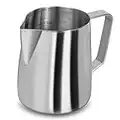 Milk Frothing Pitcher, 12 Oz Milk Frother Steamer Cup Stainless Steel Espresso Cup
