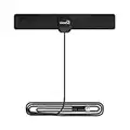 ViewTV 25 Mile Mini Flat HD Digital Indoor TV Antenna - 25 Miles Range - Black