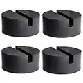 4 Pack Jack Pad Medium Size Adapter Universal Rubber Protector Slotted Frame Rail Protector Floor Jack Disk Rubber Pad