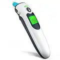 Ear Thermometer for Kids, Baby Thermometer with Ear and Forehead Mode for Adults, Kids and Objects, Digital Ear Thermometer with Accurate 1 Second Reading Fever Alarm and Large LCD Display