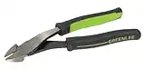 Tempo Greenlee 0251-08AM High Leverage Diagonal Cutting Pliers, Angled Molded Grip, 8-Inch