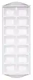 KitchenCraft Easy Release Ice Cube Tray, Stackable Ice Tray for Freezer, Plastic, 32 x 12 cm (12.5 x 4.5), White