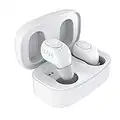 Elari EarDrops, los Auriculares Bluetooth inalámbricos más Ligeros (3.9 g Cada uno) con Caja de Carga magnética y Soporte para Llamadas estéreo (Blanco)