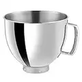 Ulticor 5 QT Stainless Steel Mixer Bowl Compatible With KITCHENAID TILT-HEAD STAND MIXERS 4.5-Quart (4.3 L) And 5-Quart (4.7 L) (Stainless Steel)
