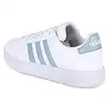 adidas Femme Grand Court 2.0 Sneaker, FTWR White met/Magic Grey, Fraction_39_and_1_Third EU