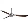 Minka-Aire F727-BN/MM, Rudolph 52" Ceiling Fan, Brushed Nickel Finish with Medium Maple Blades