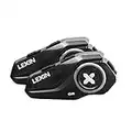 LEXIN Motorcycle Bluetooth Headset with 6 Changeable Shells, 2pcs G2 1000m Helmet Communication System, 6 Riders Group Bluetooth Headset for Helmet with FM, Noise Cancellation, for Snowmobile