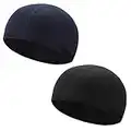 QKURT Cyclisme Skull Cap, 2PCS Respirant Été sous Casque Chapeau Parfait pour Le Chapeau de Course Doublure de Casque Sports Beanie Moto